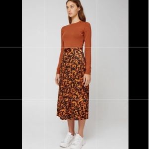 The Fifth Label Tortoise Print Midi Skirt